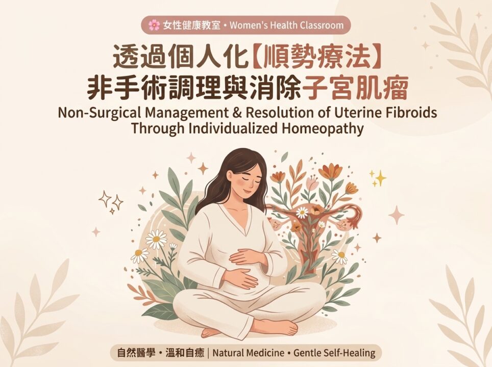 子宮肌瘤非手術調理:個人化順勢療法消瘤與自癒力(臨床與超音波實證)Non-Surgical Uterine Fibroids Resolution: Healing Through Individualized Homeopathy (Clinical & USG Evidence)